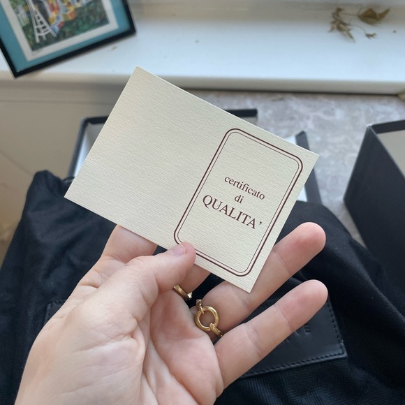 NWT||Archive Italian Leather Gold Loafers with a Alligator look. 9.5 - Picture 9 of 11